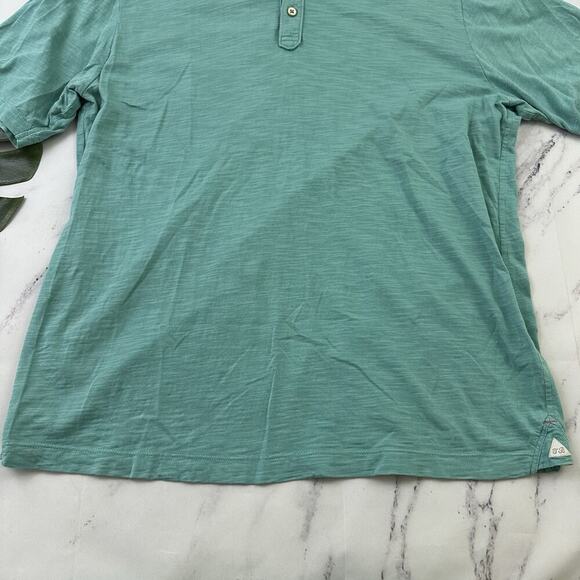 Tommy Bahama Mens Polo Shirt Size L Light Teal Blue Short Sleeve Solid - Picture 5 of 12